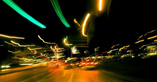 blurry view while driving